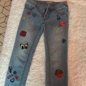 Girls jeans stamped